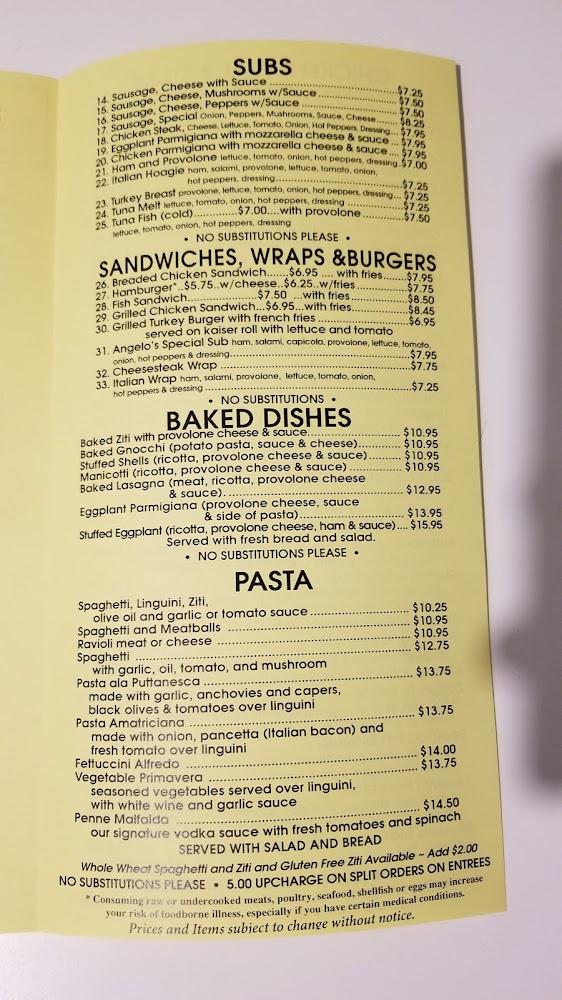 Angelo's Menu image 4
